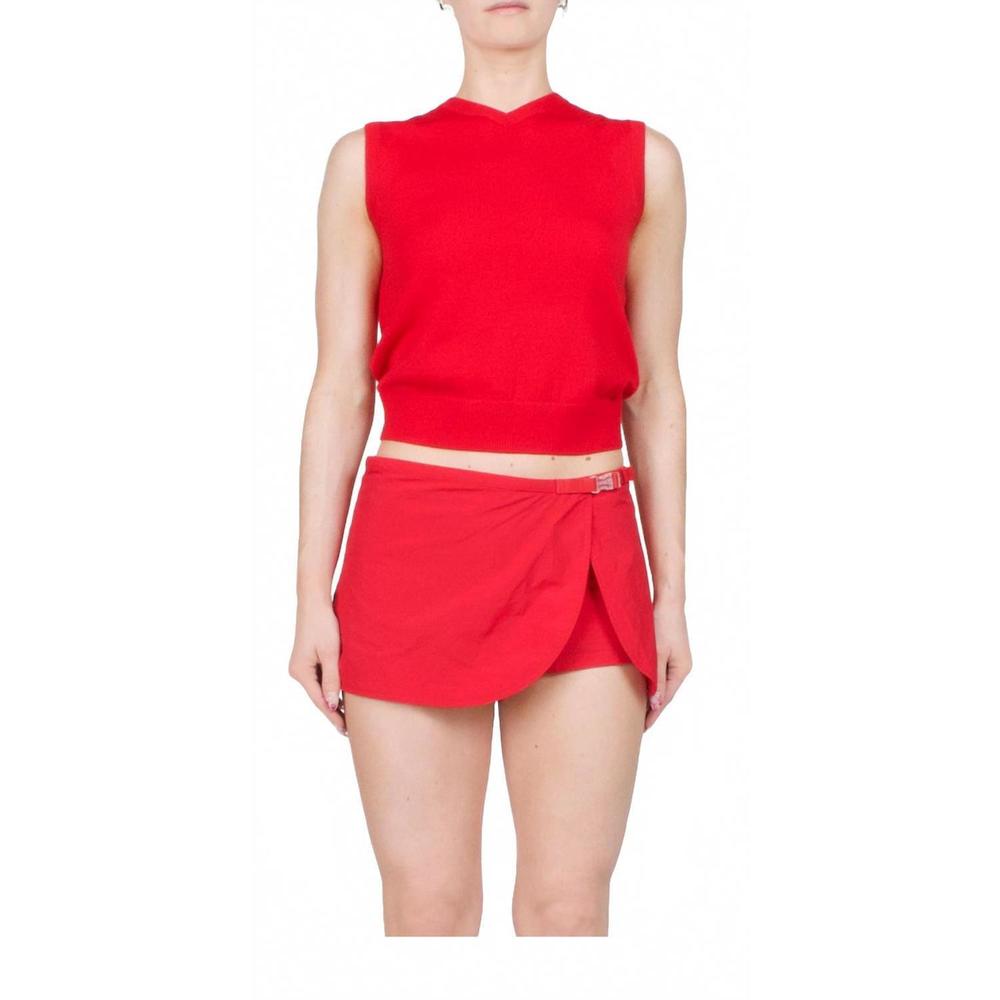 NEW SANDY LIANG melty vest in red